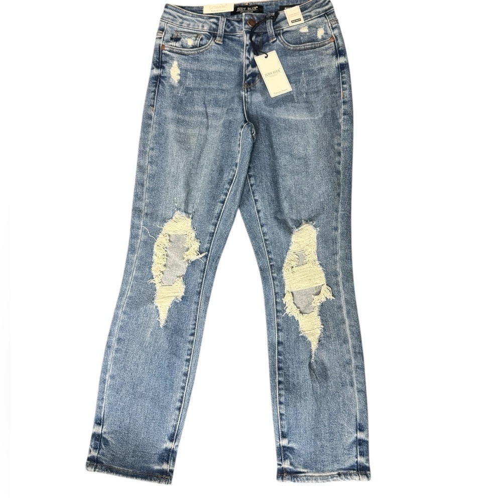 Judy Blue Boyfriend Distressed Jeans Size 25
